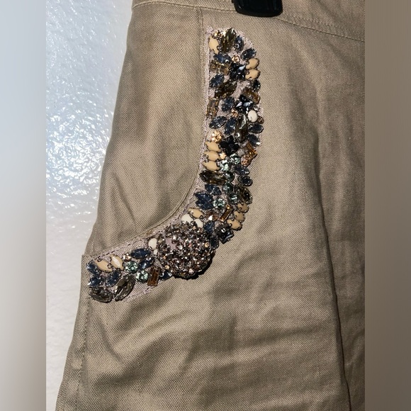 Twin-Set Tan Asymmetrical Skater Skirt - Picture 4 of 7